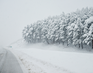 Snowy road