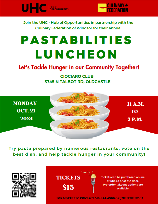 Pastabilities poster with related info