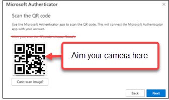 Use app to scan the QR code