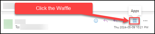 Click the Waffle