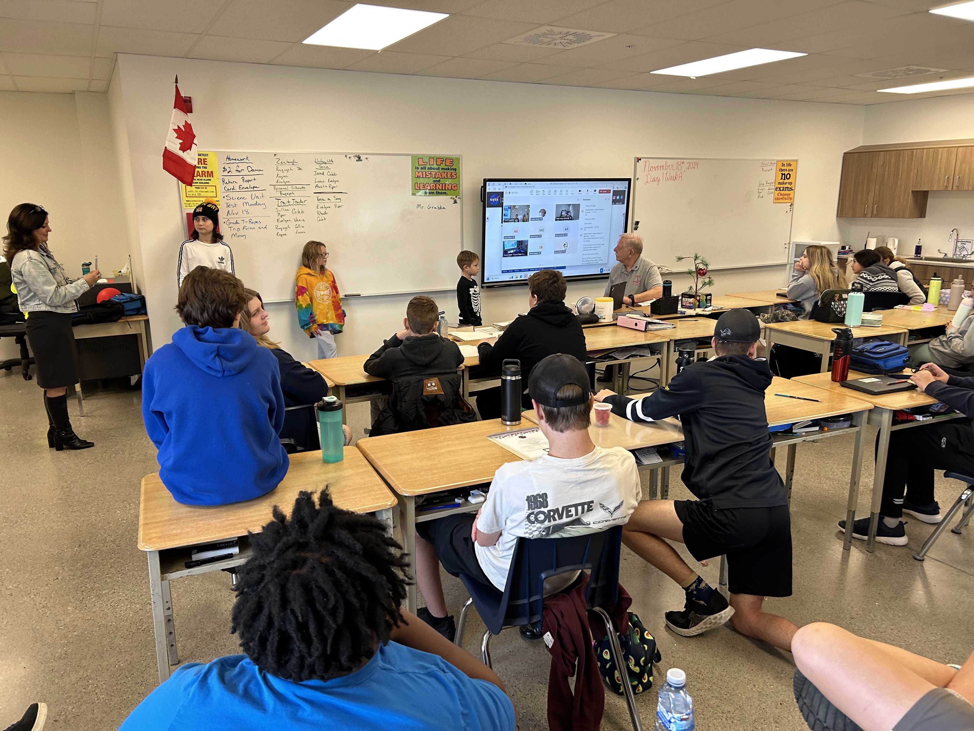 Erie Migration students chat with Sunita Williams