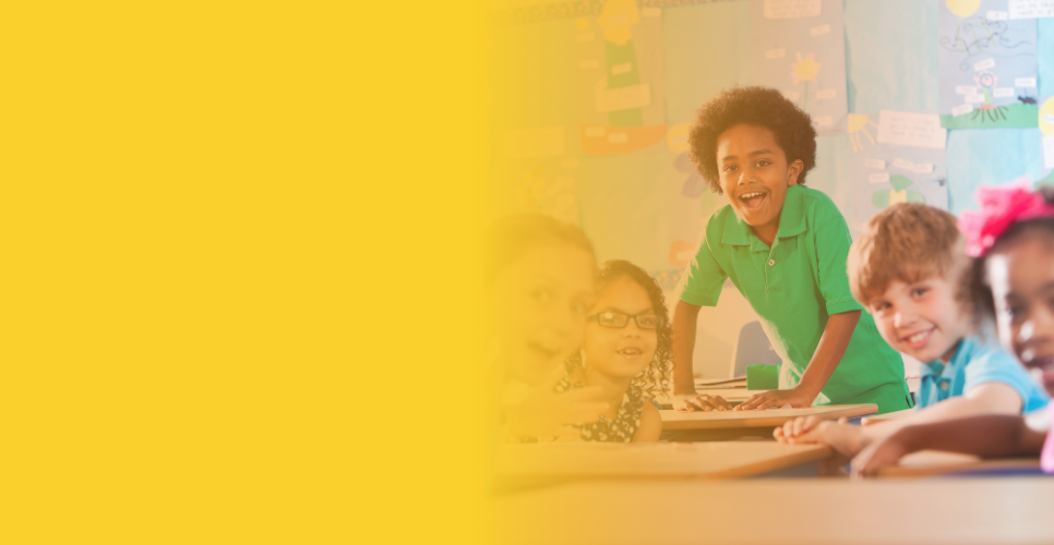 Children learning in a classroom